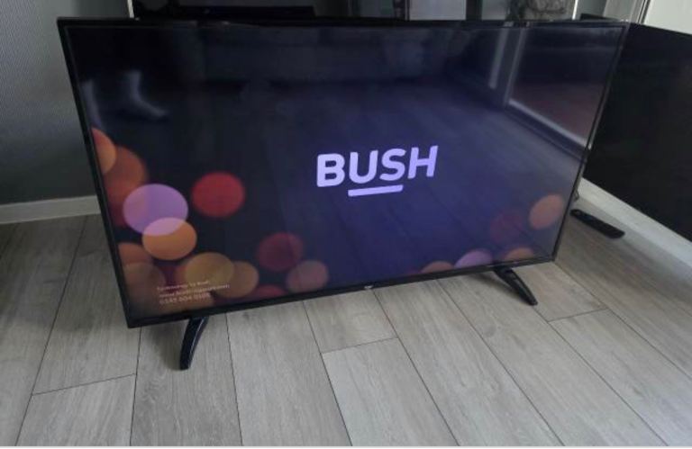 Bush Flat Screen TV – Good Condition, Black