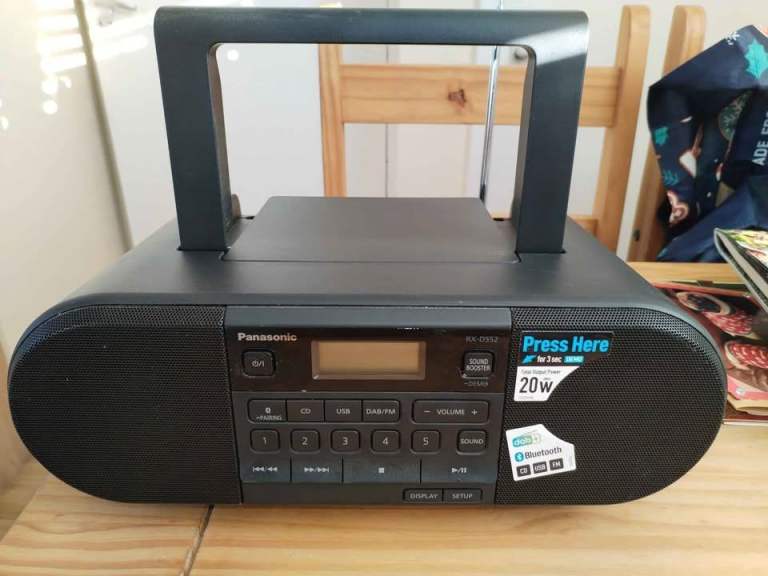 Panasonic rx-d552 dab+, Bluetooth, cd, usb stereo, sold on Amazon for £150