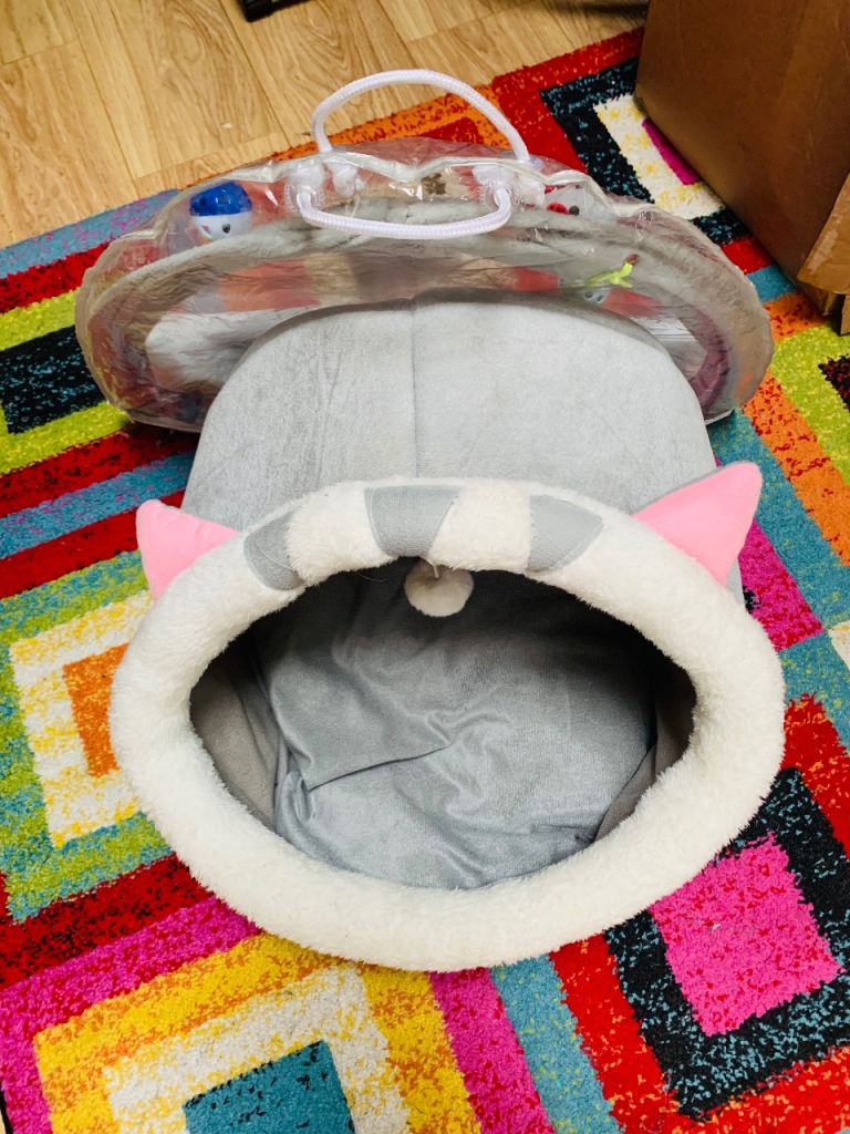 Cat bed and matching play mat