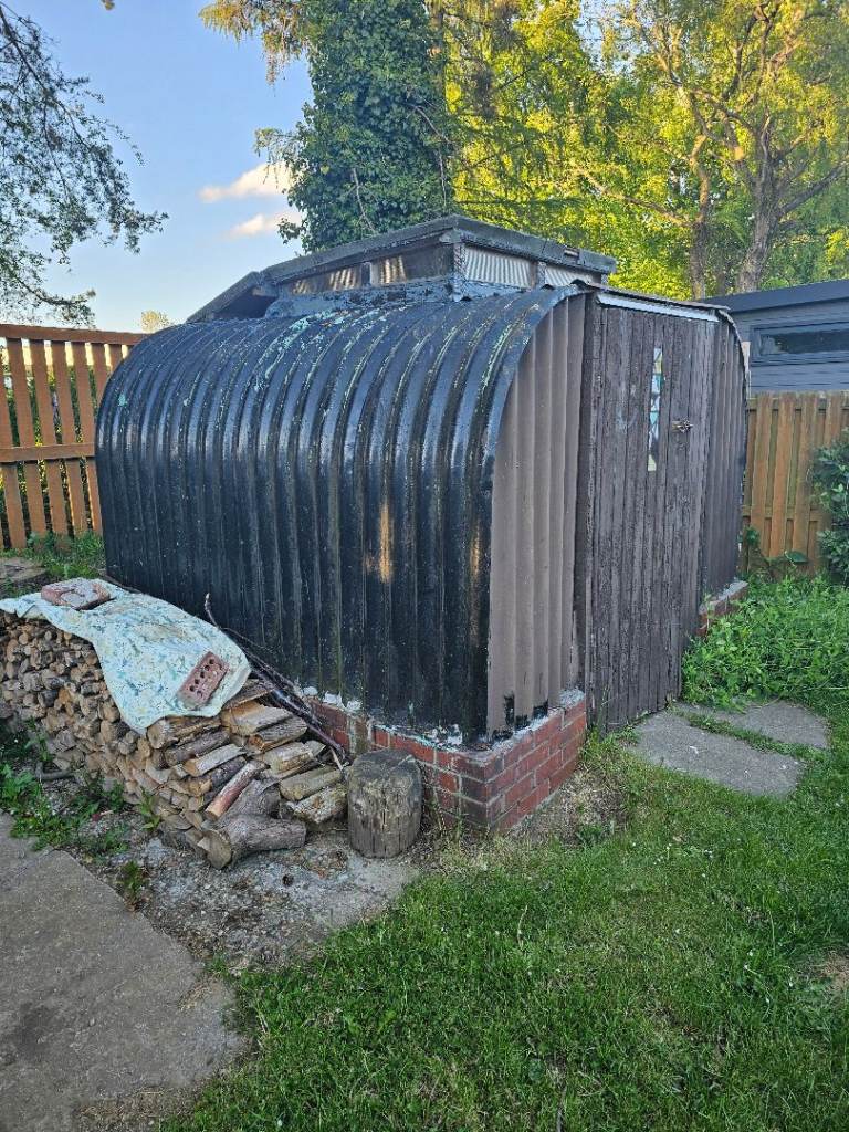 Scrap metal shed