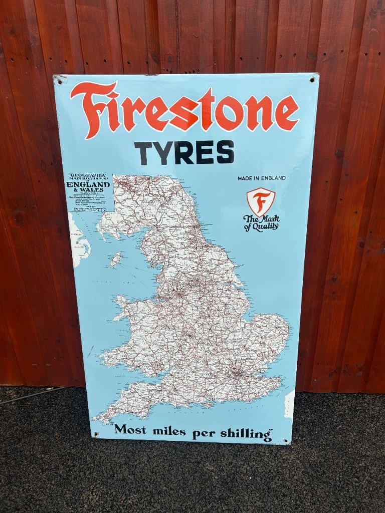 Firestone map enamel sig