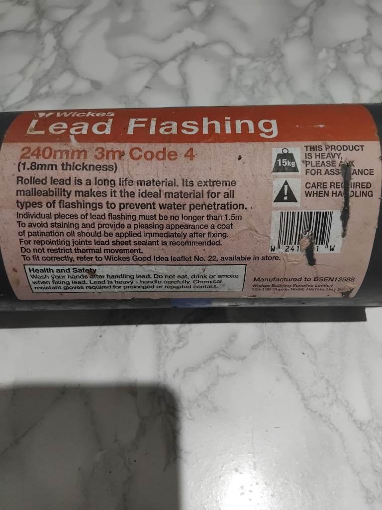 Lead flashing 