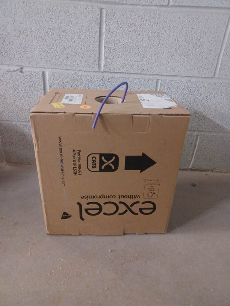 Cat 6A and Cat 6 cable dums in 305m lengths