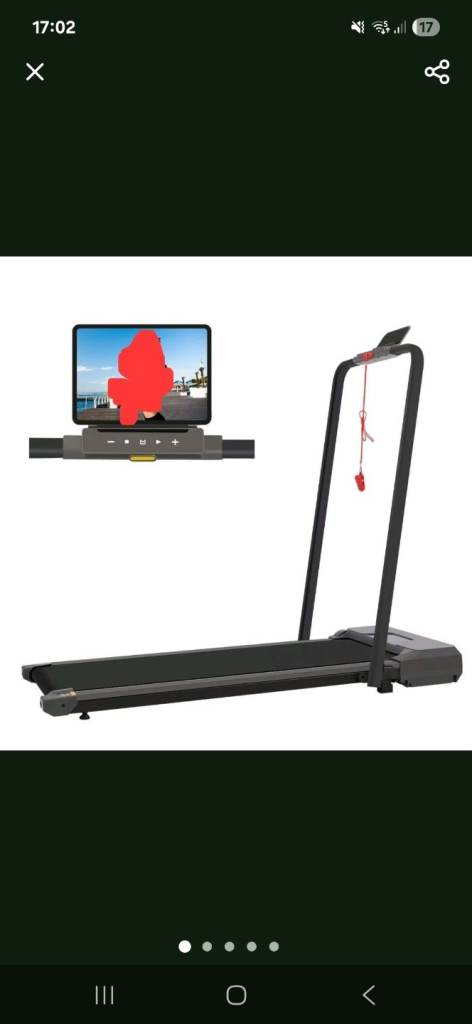 Foldable Treadmill Walking Running Machine w/ LED Display Remote Control Home