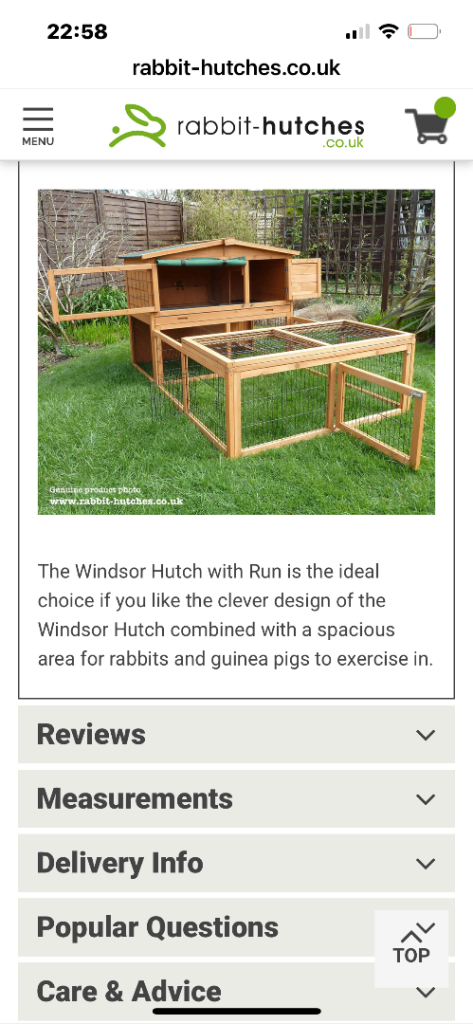 Guinea pig:/rabbit cage with run 