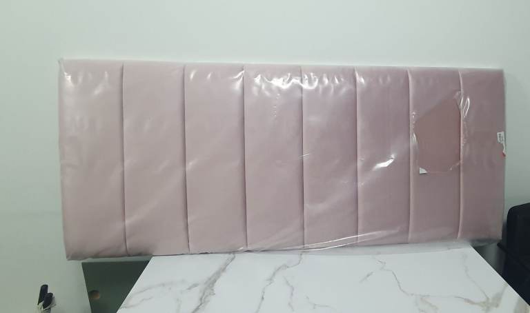 Baby Pink small double bed headboard Brand New