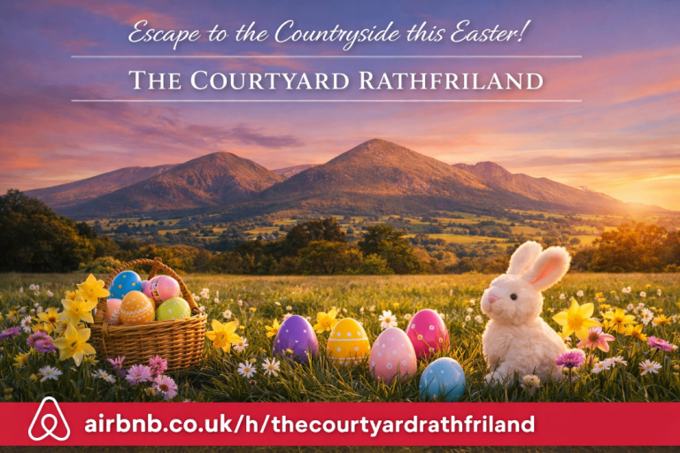 AirBNB The Courtyard, Rathfriland. Minutes from the Mourne Mountains and local forest parks.