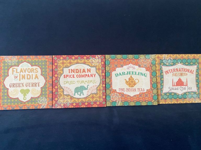 Indian Art Canvas Prints – Set of 4