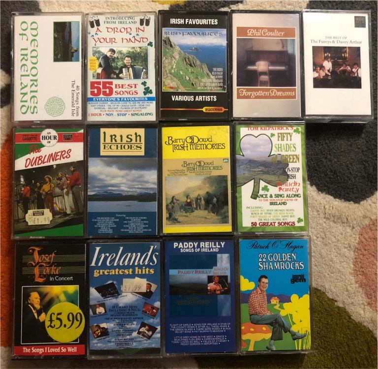 Irish music cassette tapes x 13