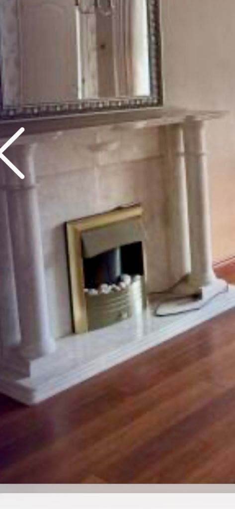 Marble fire place 