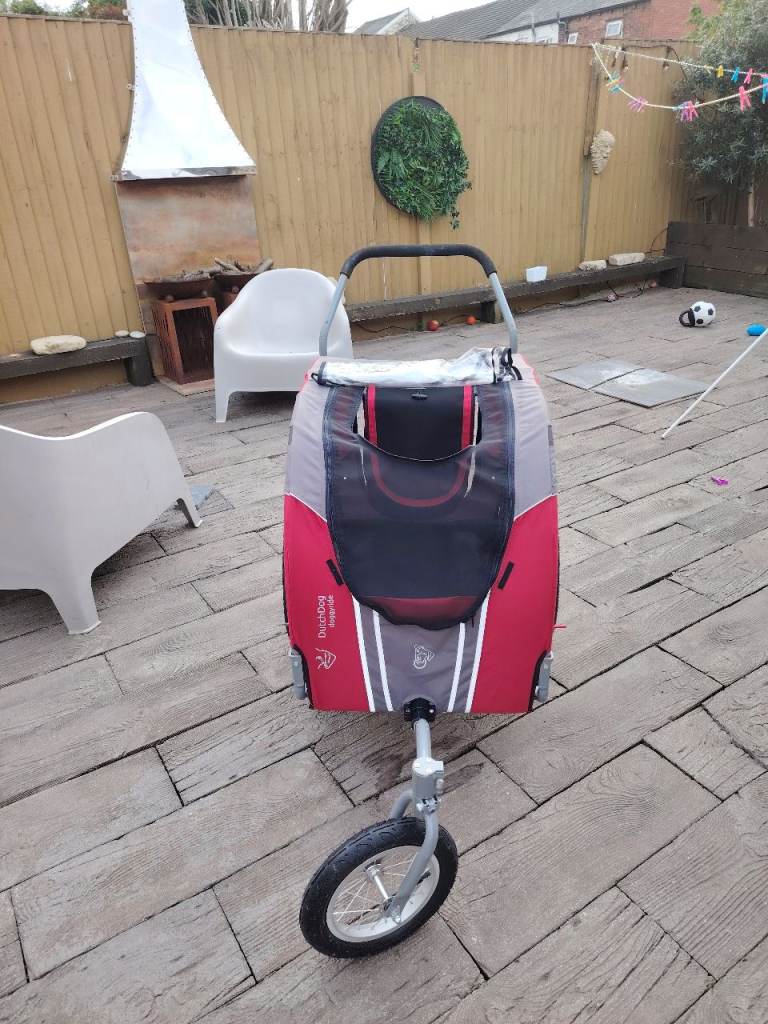 DUTCH DOG stroller pram 45kg COST £450 - suitable for jogging or bike trailing with attachment