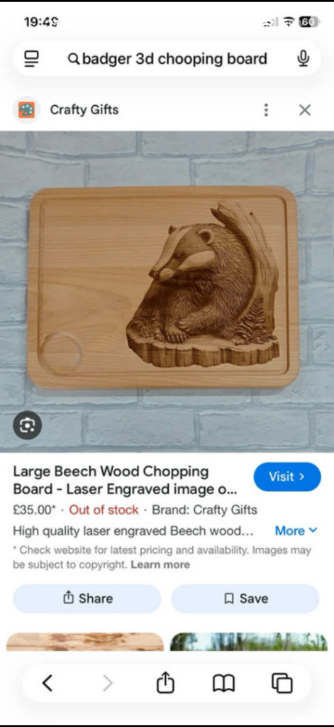 New no offer chopping board was 35