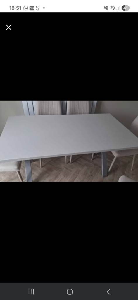  table top 80cm x 150cm ice white piece of quarts 30ml thick