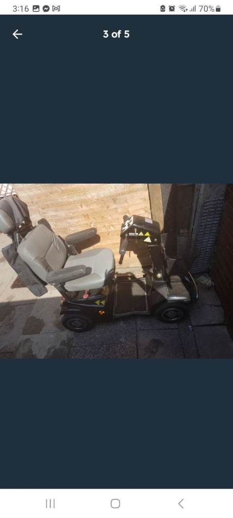Two mobility scooters 