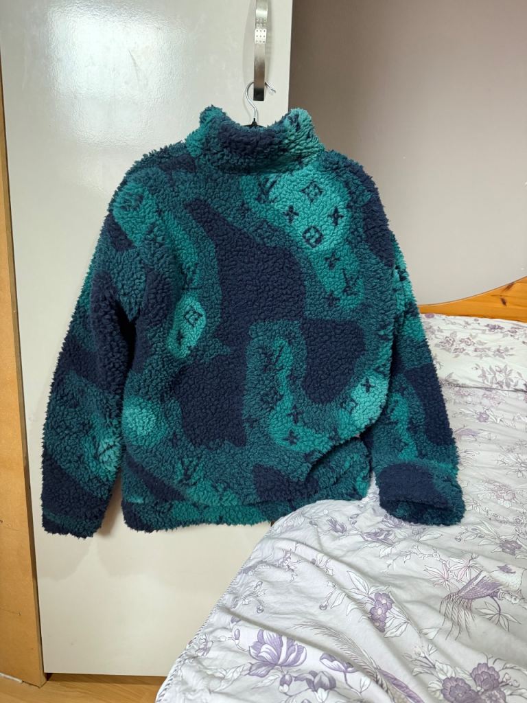 Louis Vuitton Monogram Fleece Jacket - Multicoloured, Men's M, New