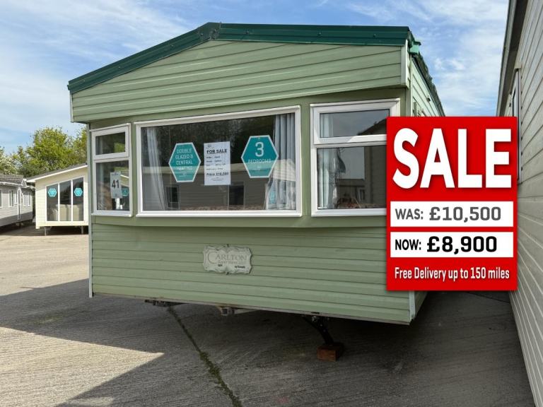 38x12ft 3 Bed Static Caravan - DG, CH, New Lounge Carpet - Offsite / Own Land