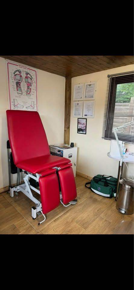 Red Leather Beauty Chair
