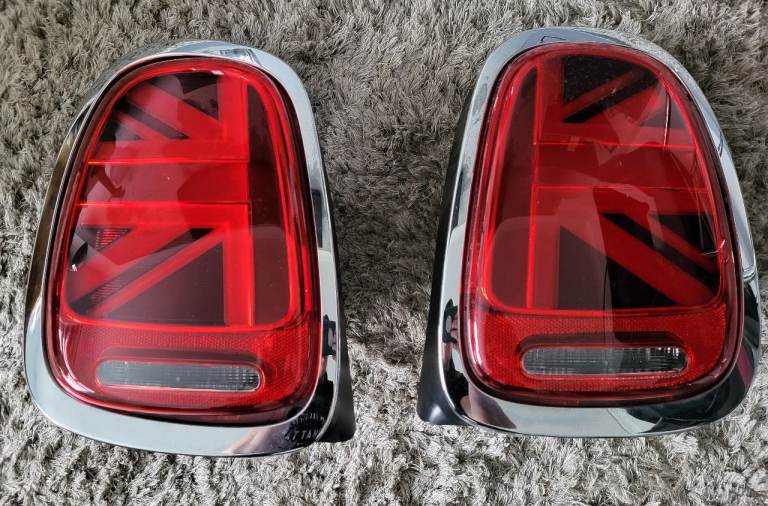 Mini union jack tail lights