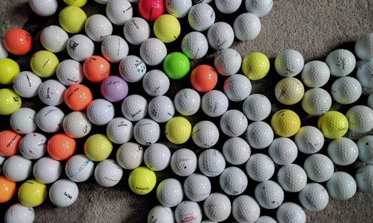 BRANDED GOLF BALLS, IDEAL for PRACTISE.  SOLD in LOTS of 50.