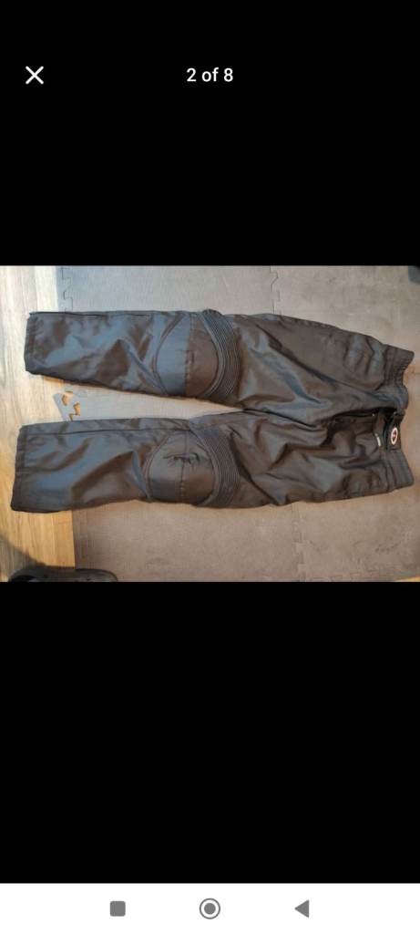 Motorcycle clothing, boots, trousers, jacket