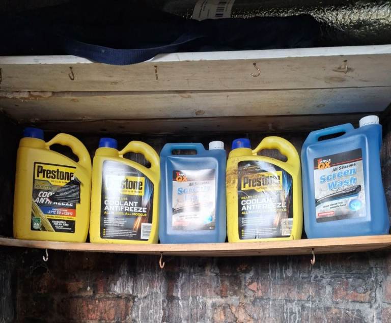 3x PRESTONE Coolant Antifreeze & 2x TRIPLE QX Screenwash