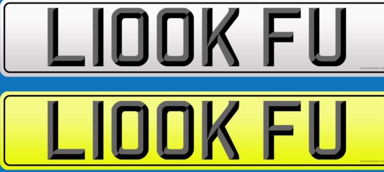 ‘LOOK F**K YOU private cherished number plate L100KFU