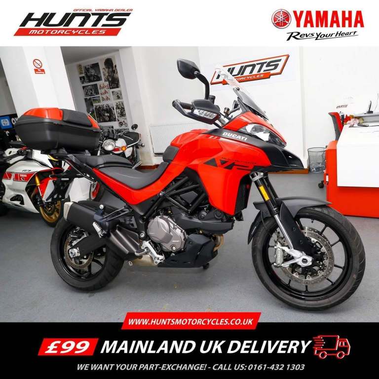 2022, '22 Ducati Multistrada V2 ABS. ONLY 5,345 MILES. Top Box. £10,995