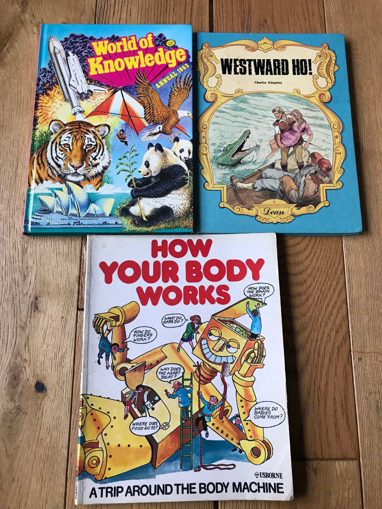 Three Books - World of Knowledge - Westward Ho! - How the Body Works