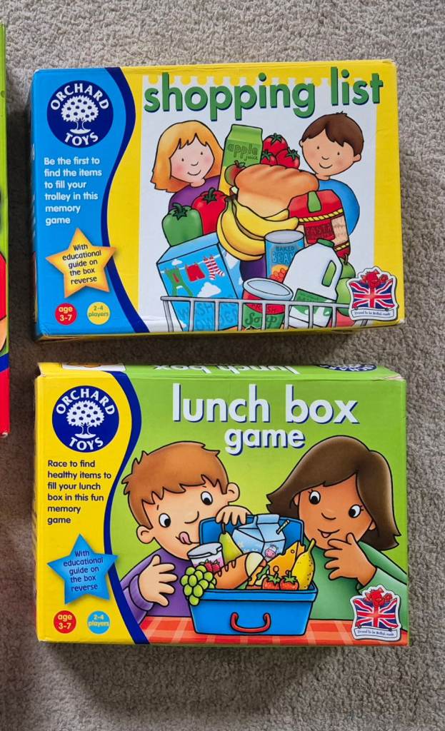 Orchard Games - Shopping List & Lunchbox Game Individually Priced