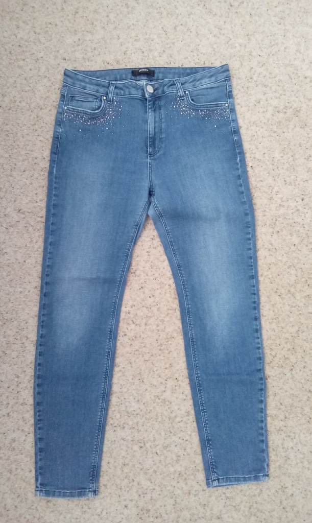 Brand New Marks and Spencer Turkey Size 14 Skinny Blue Fade Jeans