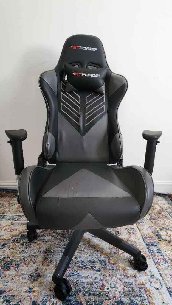 GTForce Gaming Chair (Grey/Black) - Budget Price / Some Wear & Tear