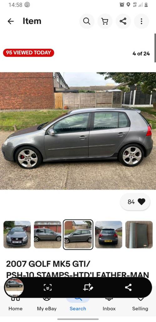Mk5 golf gti, wheel swap.
