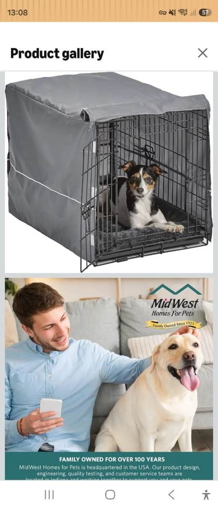 Folding dog cage 