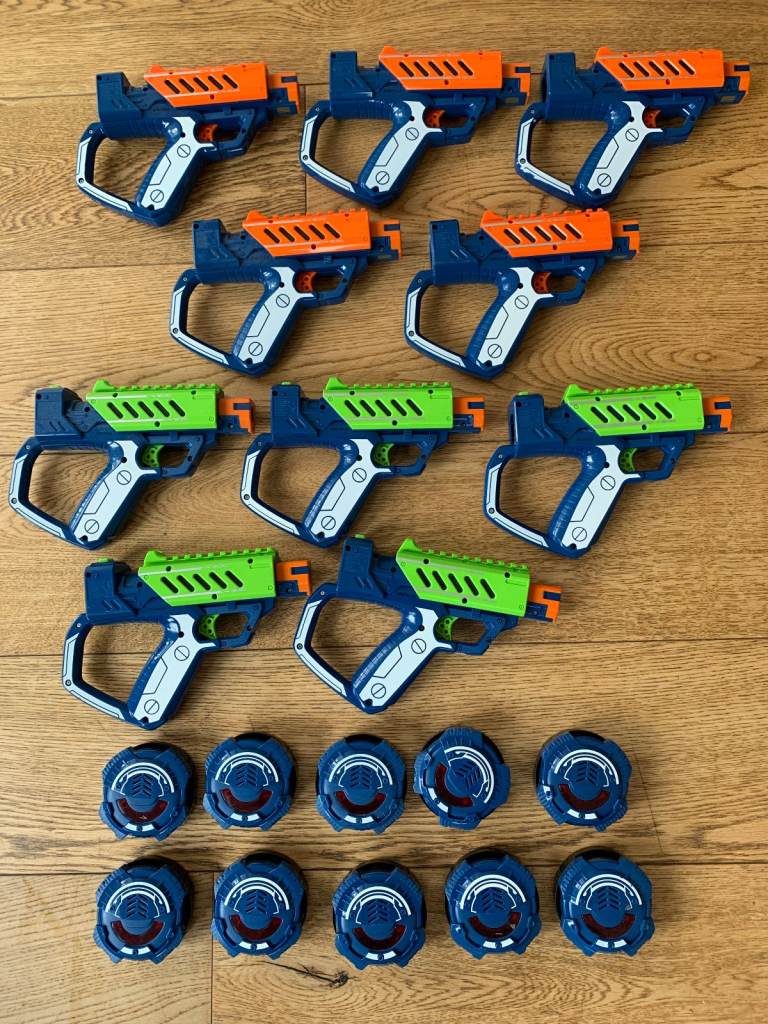 Laser Guns & Targets  x 10