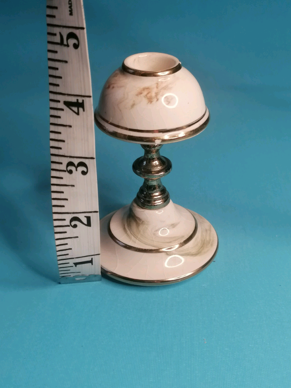 Vintage candle 4,5inch hand made in Greece 24K gold. 