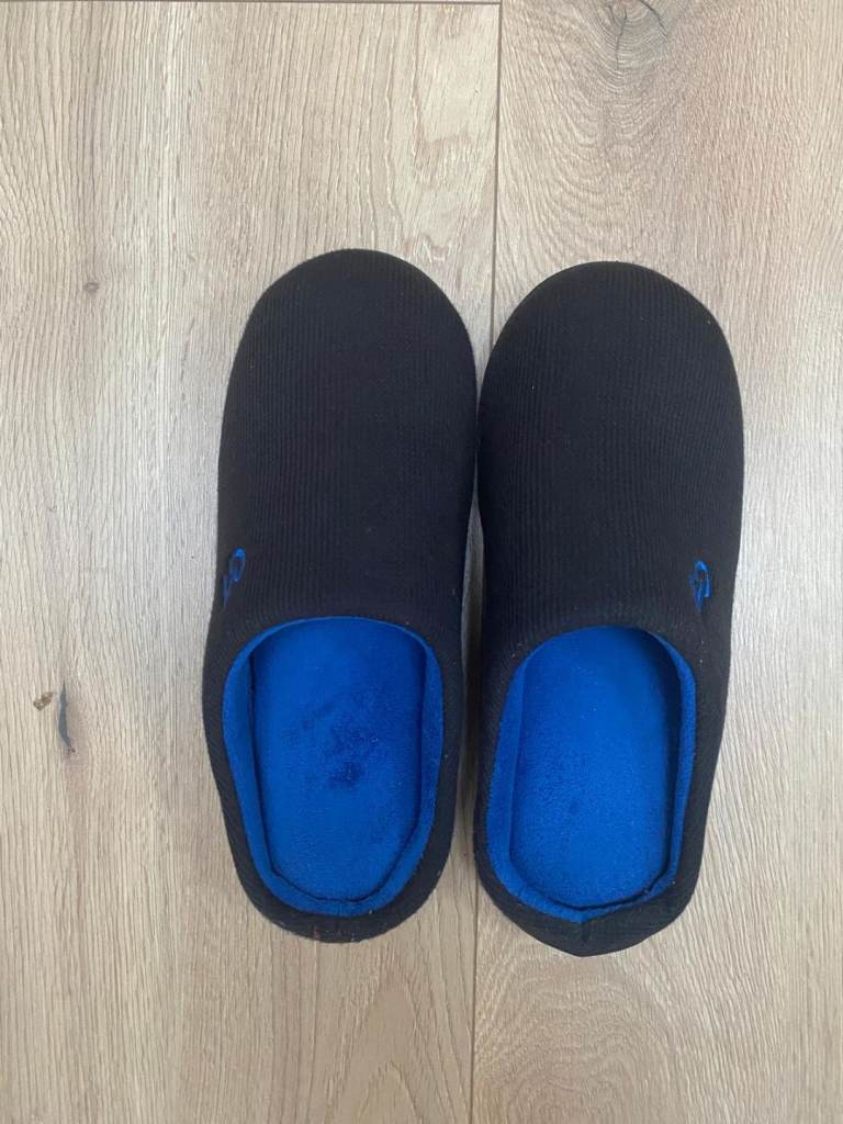 VeraCosy Men's Two-Tone Memory Foam Slippers