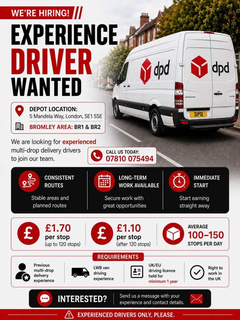 Delivery drivers wanted