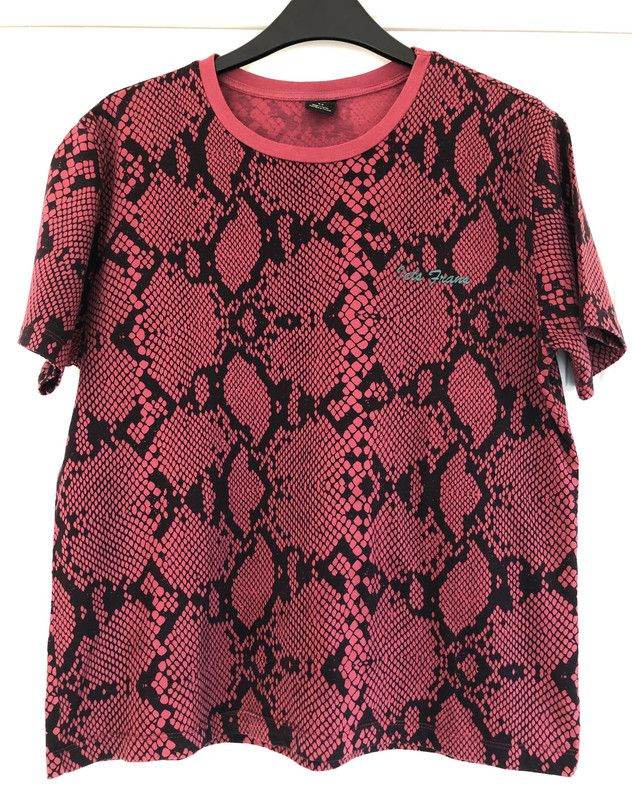 Urban Outfitters 'iets frans' snake print T shirt UK S VGC
