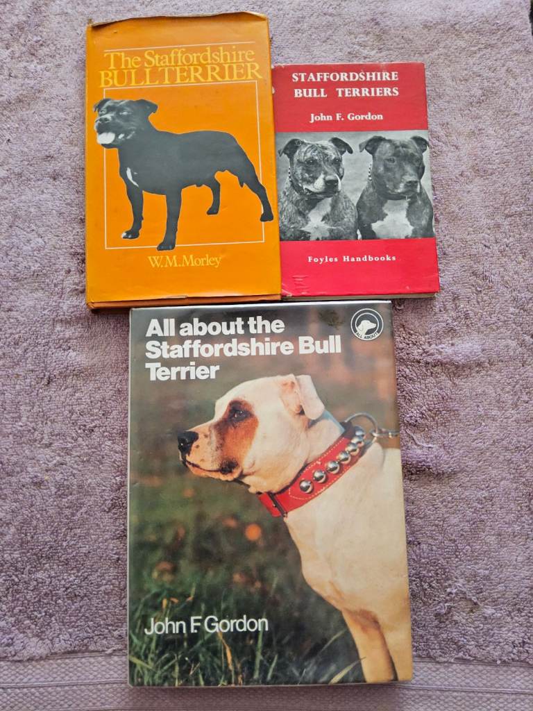 STAFFORDSHIRE BULL TERRIER BOOKS   X 3.