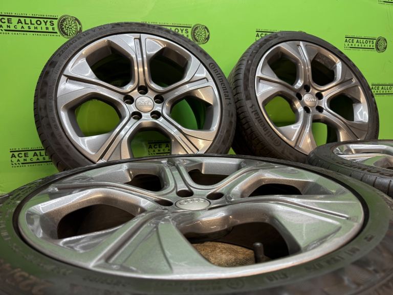 *REFURBISHED * GENUINE OEM AUDI A1 COMPETITION 18” 5x100 ALLOY WHEELS + TYRES POLO FABIA