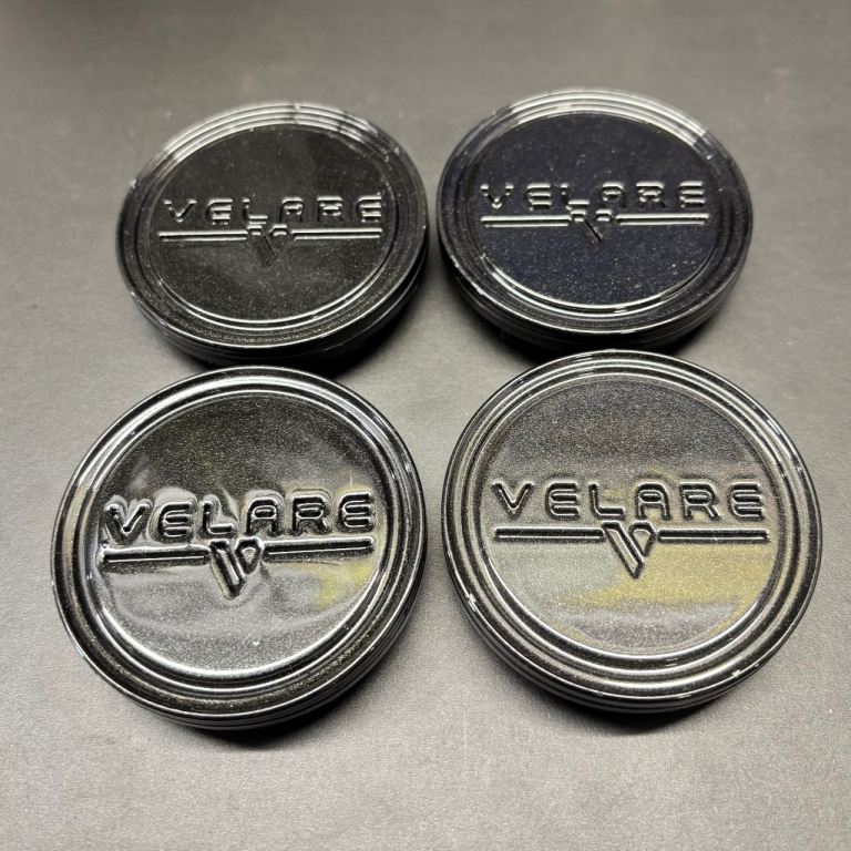 Set 4 Velare Alloy Wheel Centre Caps Black Old Stock