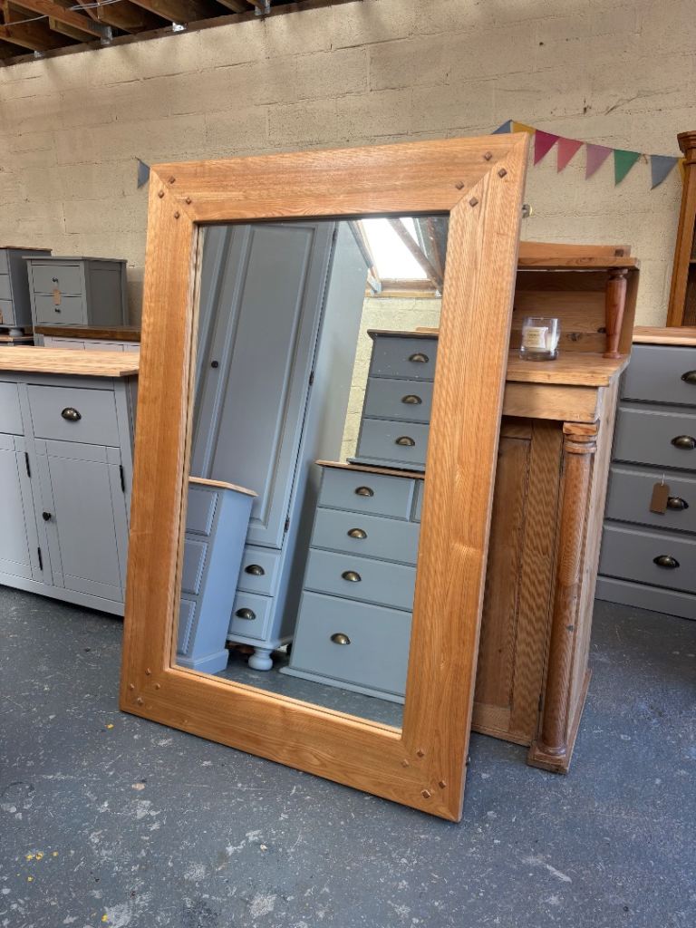 Very large solid OAK mirror 