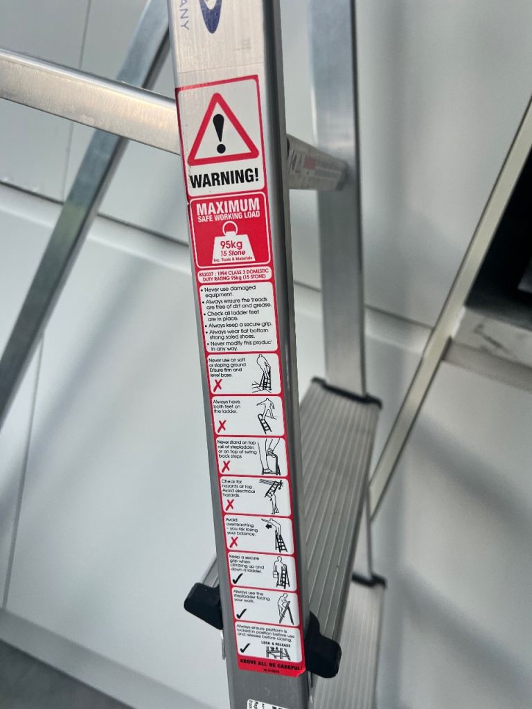 ABRU Werner Aluminium Step Ladder - Good Condition, £35.00 for Sale