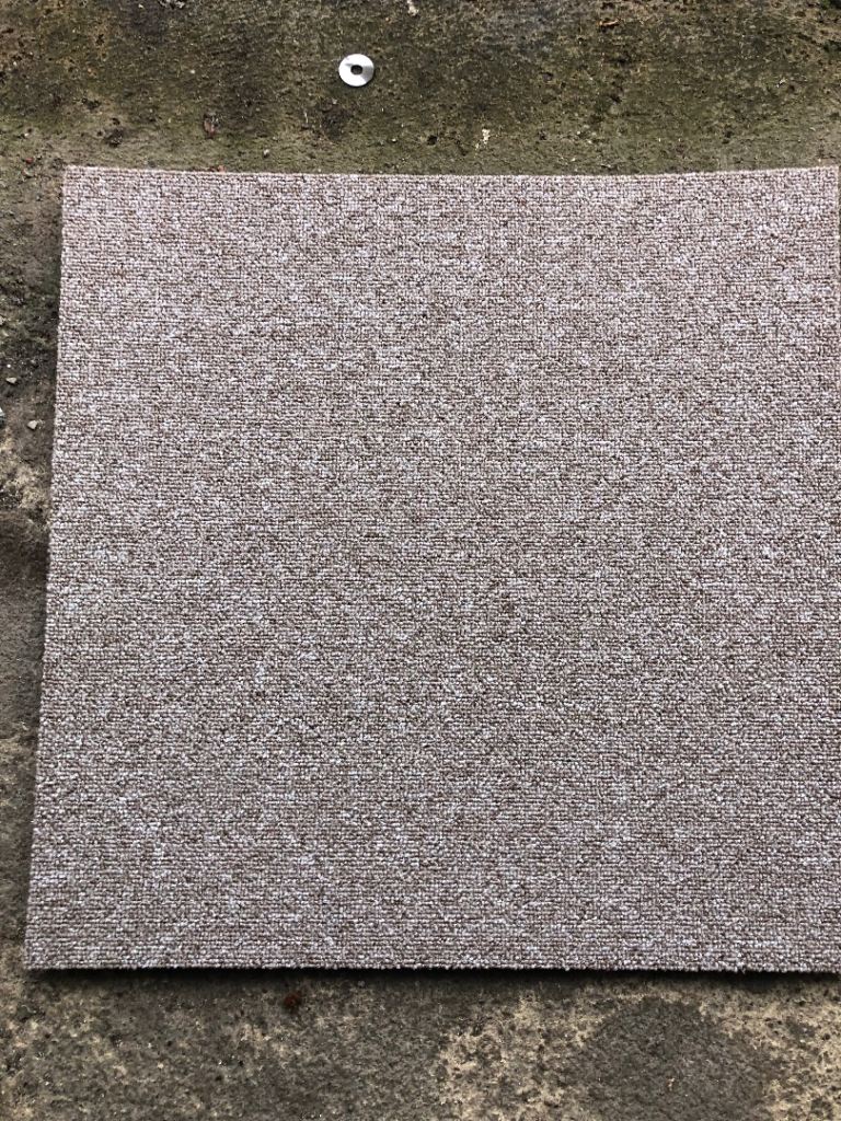 Beige carpet tiles