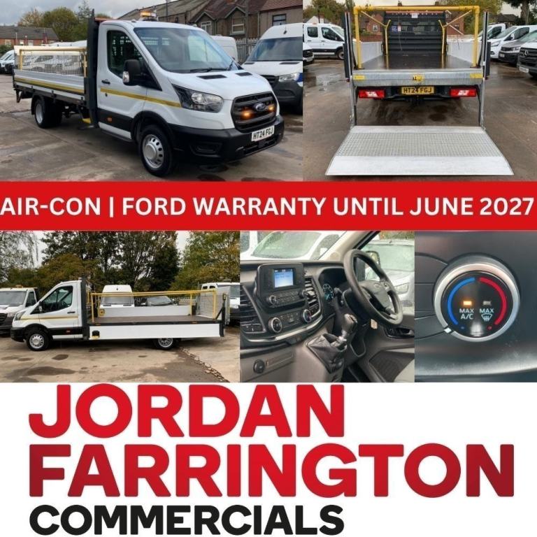 2024 FORD TRANSIT 2.0 TRAFFIC MANAGEMENT SPEC DROPSIDE WITH TAIL LIFT *AIR-CON*