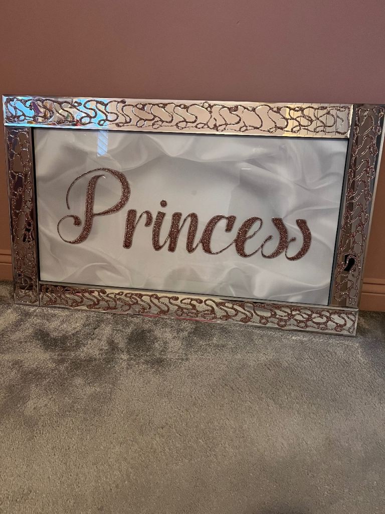 Glass Princess Decorative wall picture