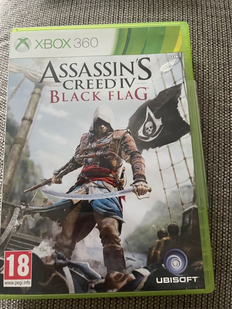 Xbox 360 game assassins Creed five Black Flag