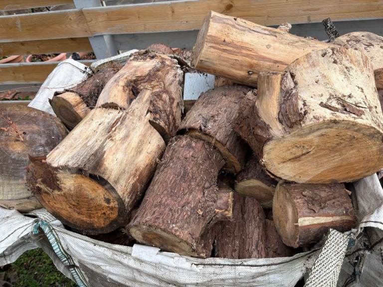 2 tunny bags of logs for firewood