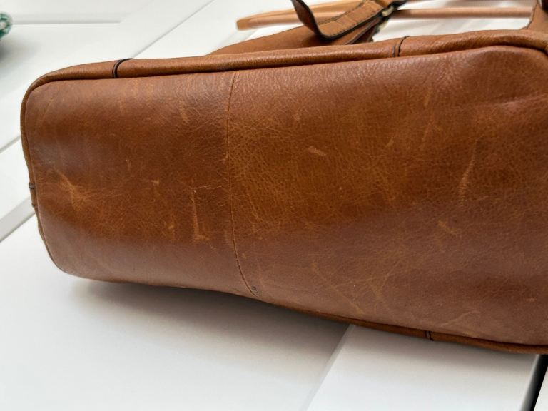 M&S Tan Leather Handbag