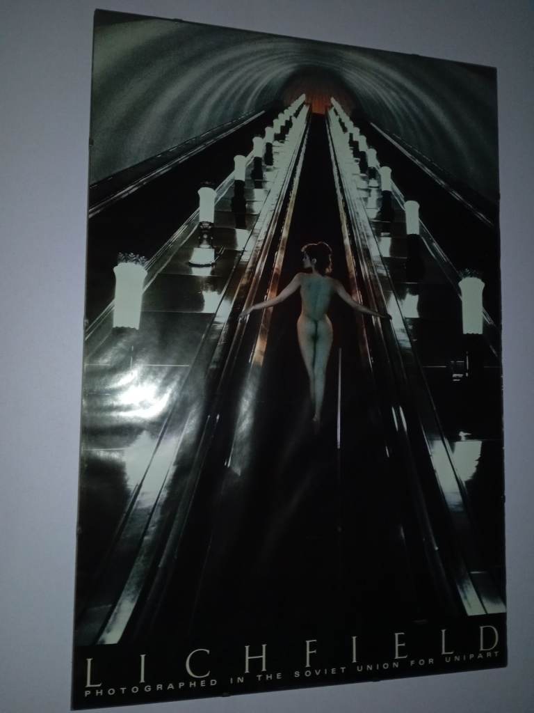Patrick Lichfield framed poster of Moscow Underground taken in 1989